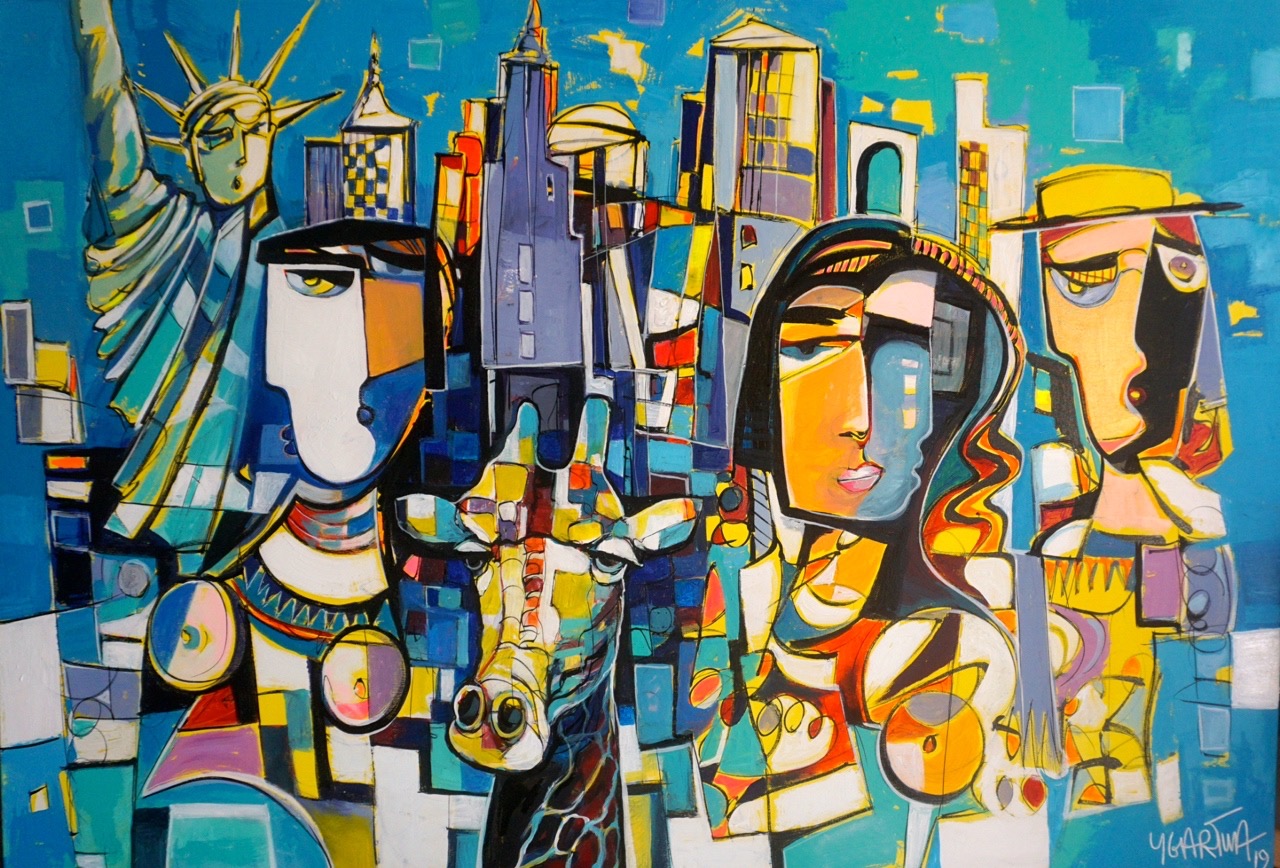 New York Graffiti abstract painting