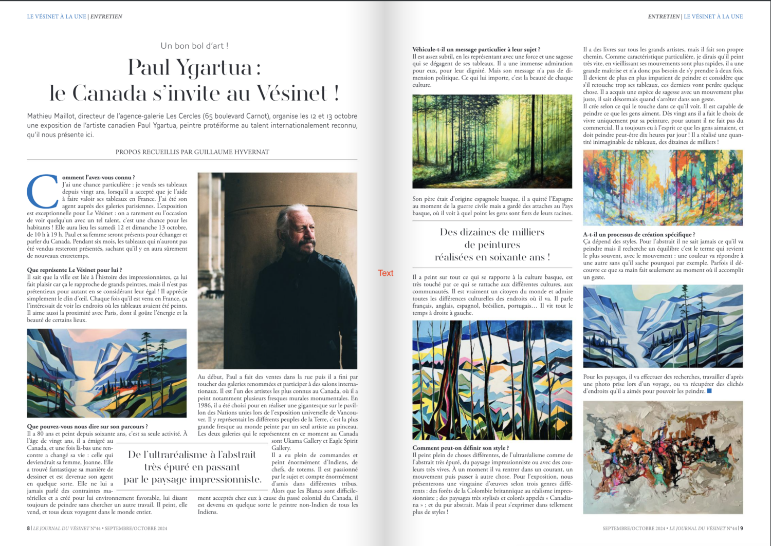 article — Paul Ygartua: Canada Comes to Vésinet!