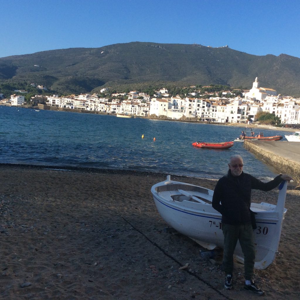 Artist Paul Ygartua spending summer in Cadaqués Paul Ygartua in Cadaqués port