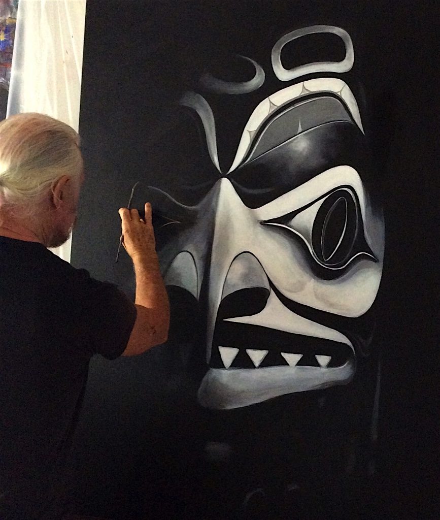 totem pole painting of northwest coast — Eagle Spirit Gallery Representing Paul’s Native Work